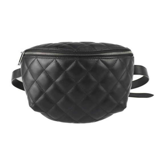 CHANEL Black Lambskin Leather Bag - Picture 1 of 9